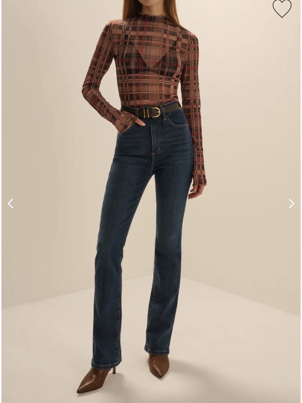 NWT Favorite Daughter The Valentina Super High Rise Mini Bootcut Jeans Size 26